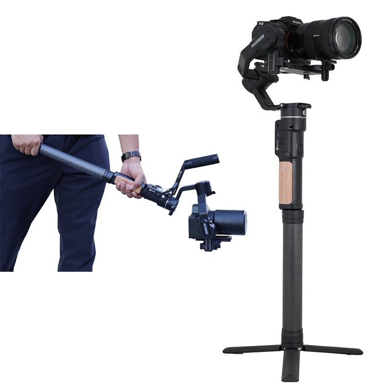 FeiyuTech Carbon Fiber Extension Bar 11 inches, Lightweight with 1/4" Hole/Screw for Smartphone/Camera Handhold Gimbal Stabilizer, Action Camera and Tripod. - Image 2